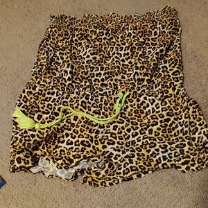 BONGO Leopard Print Jumpsuit with Neon Accents